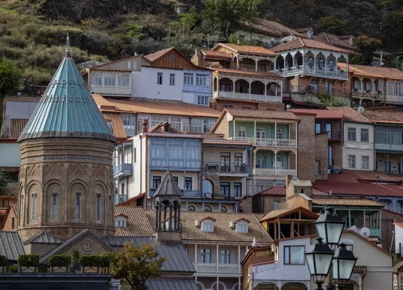 Tbilisi Old Town balconies, Georgia